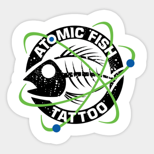 Atomic Fish Tattoo Original Sticker